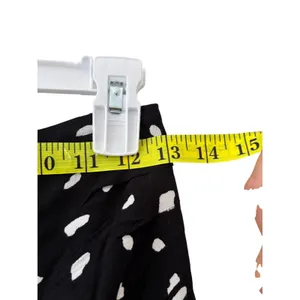 Abercrombie & Fitch Wrap Midi Skirt Black White Polka Dot XS Side Slit Women thumbnail 5