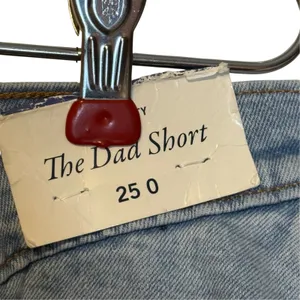 Abercrombie & Fitch Womens Short Jeans The Dad Maternity Denim Blue 25/0 NWT thumbnail 5