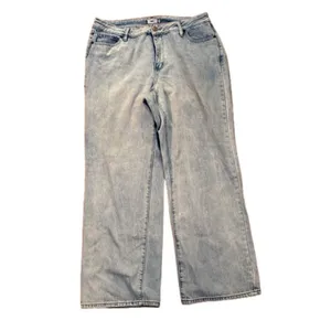 Rue+ Rue21 Denim Blue Jeans Womens Size 14 Straight Wide Leg Loose Fit thumbnail 3