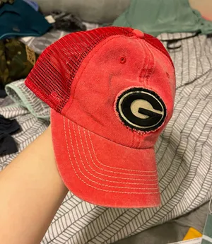 Red Georgia bulldogs Hat thumbnail 2