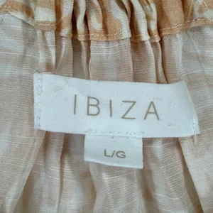 Ibiza Womens Peach Cream Floral Sunburst Braided Strap Maxi Dress Large RN103658 thumbnail 2
