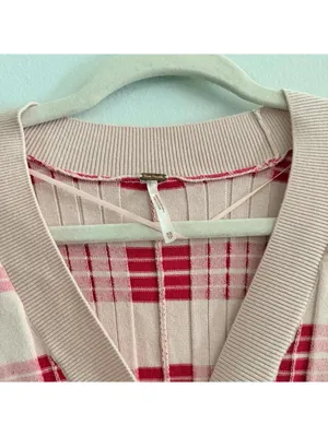 Free People Lewis Plaid Knit Romper thumbnail 4
