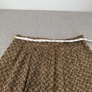 Massimo Dutti Women's Maxi Skirt, Size L Brown Flowy Long Side Zip Skirt thumbnail 7