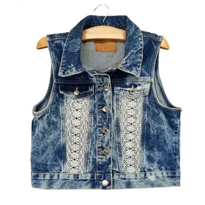 Womens Amethyst Jeans Cowboy Coture Stonewash Western Chic Denim Jean Vest Sz L thumbnail 4