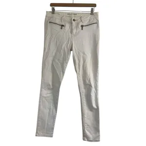 ✨Michael Kors Zip Detail Skinny Off White Sz 8 Jeans✨ thumbnail 3