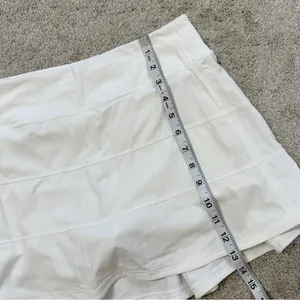 Lululemon Women’s Pace Rival Skirt Skort 4-way Stretch 15" Golf Run in White 6 thumbnail 13