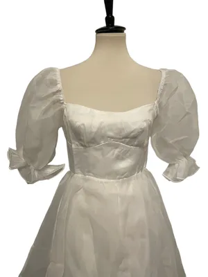 Hello Molly White Puff Sleeve Mini Dress thumbnail 6
