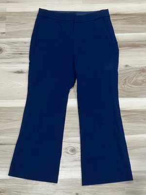 J. Crew Kelsey Flare Pants Navy Blue Women’s 6 thumbnail 2