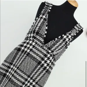 Zara tweed pinafore mini dress NEW thumbnail 6