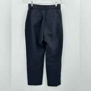 Abercrombie & Fitch Women's‎ Black Sloane Tailored Wide Leg Trouser Pants Size 2 thumbnail 2
