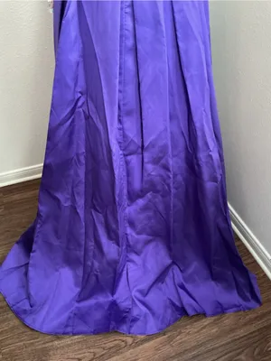 Vienna Prom Bold Purple Satin Ball Gown Size 2 NWT thumbnail 7