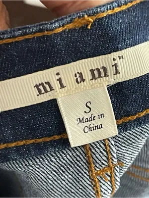 MIAMI | Dark Blue Denim Mini Skirt Sz S thumbnail 6