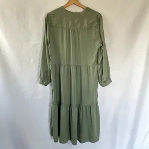 Free Assembly sage green tiered skirt prairie cottagecore dress size M‎ casual thumbnail 7