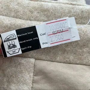 NWT Artisan Mongolian Woolcraft Quilt Square Tote Neutrals New thumbnail 5