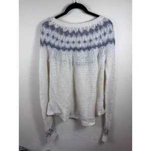 Abercrombie & Fitch‎ Y2K Fair Isle Wool Sweater Women S Embellished Coquette thumbnail 3