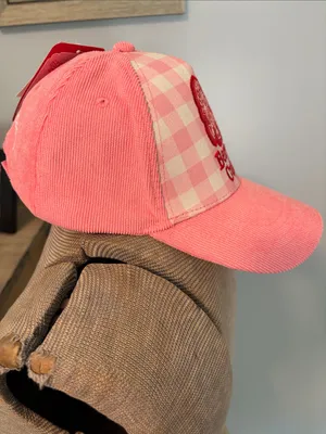 Strawberry Shortcake Pink Corduroy'Berry Cute' Graphic Adjustable Baseball Hat thumbnail 3