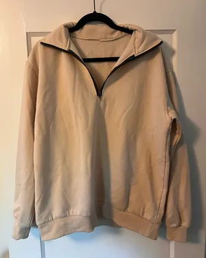 Quarter Zip Tan Size M thumbnail 1