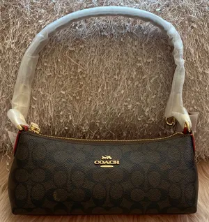 NWT Coach Black Signature Shoulder Bag with Gold Accents thumbnail 1