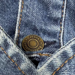 Reformation Jeans Arizona Dress Severn Blue Denim Mini Button Front Size 12 thumbnail 4