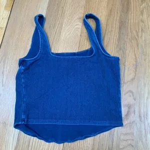 Express Body Contour‎ Denim Corset Top Medium Wash Blue Square Neck Tank Medium thumbnail 5