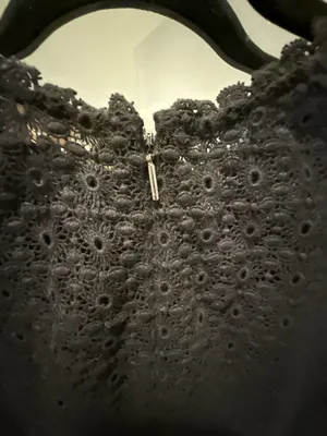 Rebecca Taylor Black Lace Eyelet Peplum Top thumbnail 5