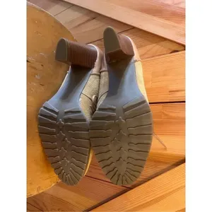 Ruff Hewn Willow Women Size 9.5 M Booties Brown/Tan Sherpa cuff 3.5" Stacked He thumbnail 7
