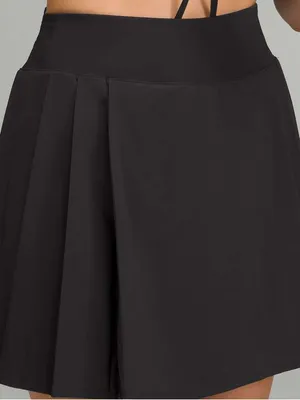 Lululemon black tennis skirt with built in shorts size 6 in great condition thumbnail 3