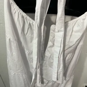 Bardot White High Low Puff Sleeve Dress Size 8 NWT thumbnail 8
