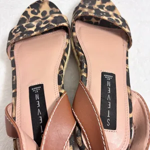 Steven by Steve Madden Leopard Print Wedge Heels‎ Espadrilles  size 6.5 thumbnail 11