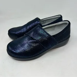 Alegria Lauryn LAU-302 Womens 38 8-8.5 Cosmos Blue Metallic Leather Clogs thumbnail 3