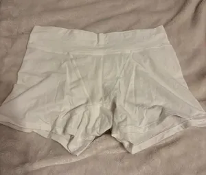 Aerie White Boxer Pajama Shorts thumbnail 1