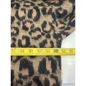Klesis Leopard Sweater SizeM/L Brown Black Fuzzy Runs Big~Fits Like Oversized XL thumbnail 6