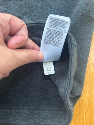 Athleta Clarity V-Neck Sweatshirt Womens Small S‎ Gray Shawl Neck Nirvana L/S thumbnail 7