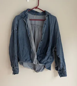 Washed Blue Women’s Button thumbnail 1