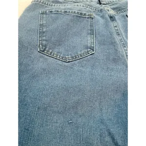 SHEIN Light Blue Boyfriend Jeans with Abstract Line-Face Print thumbnail 6