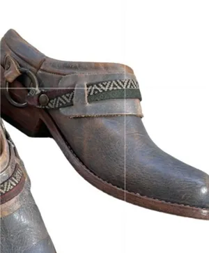 EUC Bed Stu Leather Triad Mule Clogs Size 7 thumbnail 1