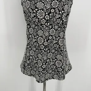 Anthropologie Vanessa‎ Virginia Top Large Black Floral Corset Back Cottagecore thumbnail 5