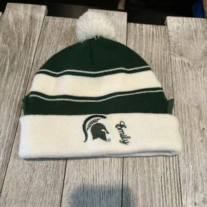 Zoozatz Michigan State Spartans Sparty Winter Hat Cap Toboggan One Size "Emily" thumbnail 2