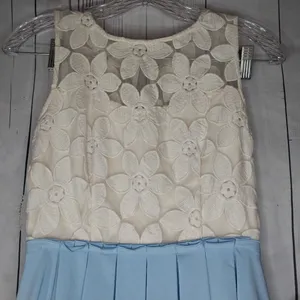 Alter'd State Lucille Eyelet Lace Cottagecore Fit And Flair Pleated Dress Size S thumbnail 2