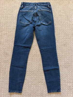 Good American Dark Blue High-Rise Good Legs Crop Skinny Jeans 4/27 Y2K thumbnail 8