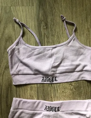 SheIn Women’s Crop Top and Biker Shorts Set thumbnail 3