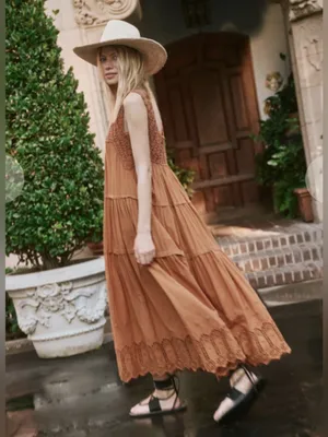 The Great - The Soleil Dress in Canyon. thumbnail 2