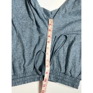 Zenana Small Matching Set Heather Blue Jogger Pant Long Sleeve Top thumbnail 12