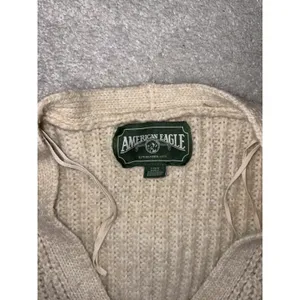 American Eagle Ivory Large Chunky Knit Cardigan‎ thumbnail 3