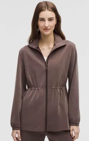 Lululemon Softstreme Cinch-Waist Full-Zip Jacket in Espresso thumbnail 1