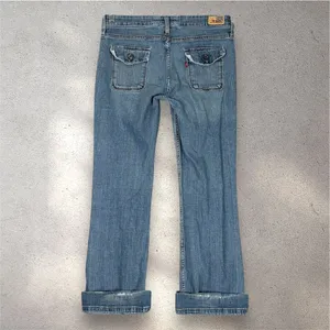 Y2K Levi’s 545 Low Bootcut Jeans Women’s 28x25 Blue Medium Vintage Floral Chic thumbnail 3
