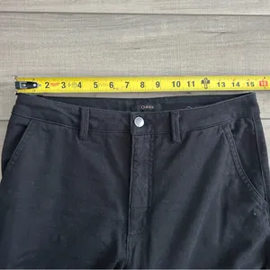 Quince Luna Stretch High Rise Slim Straight Organic Cotton Jeans Black 28in 8 thumbnail 8