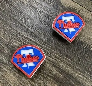 Philadelphia Phillies Baseball Team Charm For Crocs Shoe Charms - 2 Pieces thumbnail 2