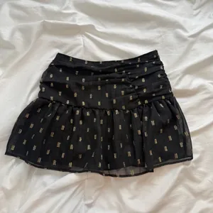 Zara Black Mini Skirt with Gold Accents thumbnail 4