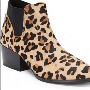 Steve Madden Animal Print Calf Hair Heeled Booties thumbnail 1